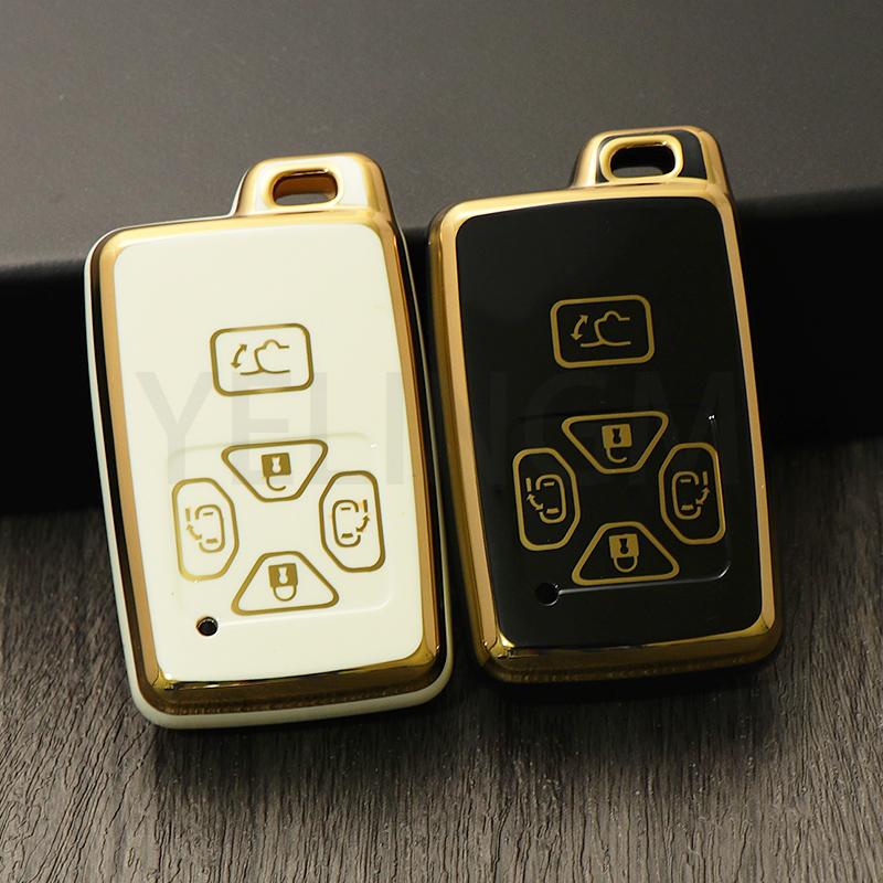 5 Buttons Remote Car Key Case Cover Fob Smart Card Shell for Toyota Avalon Camry Highlander Crown Corolla Car Accessories