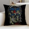 Punk RRamonesS Cushion Cover Breathable and skinfriendly linen pillowcase square removable and washable cushion