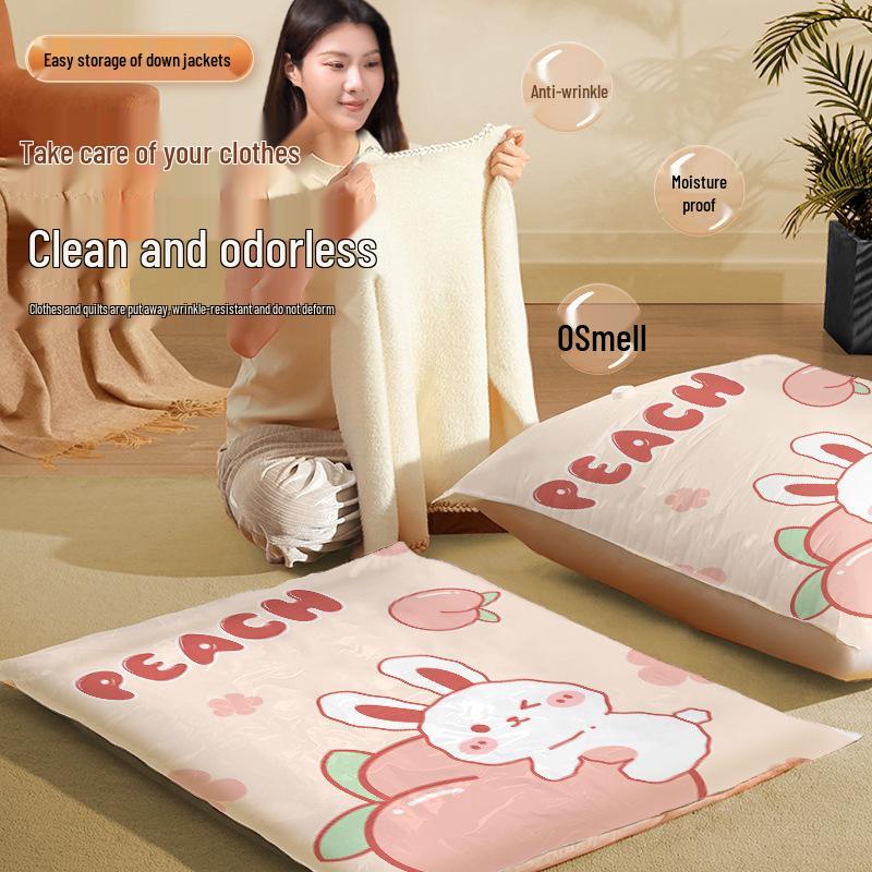 Sac de Depozitare cu Compresie prin Aspirare pentru Haine și Pilote