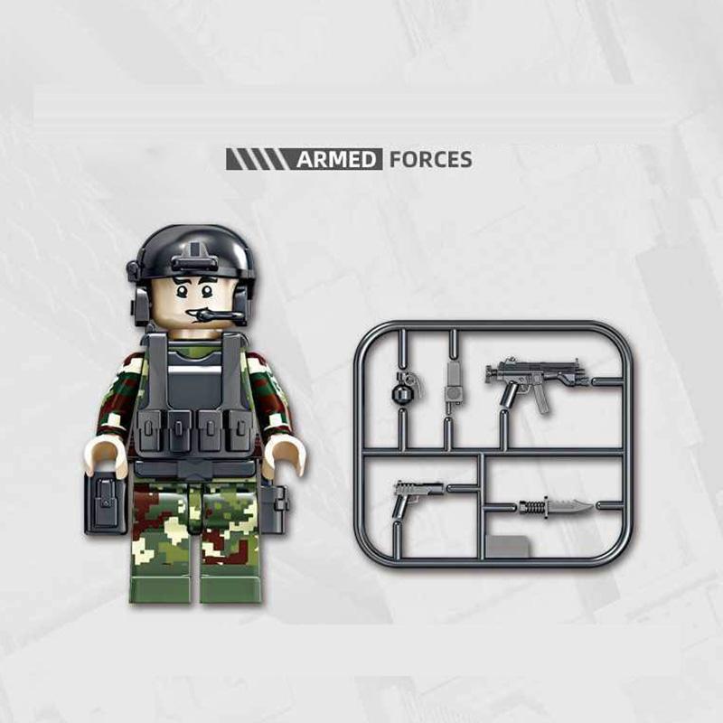 Blocuri de construcție a tancului armatei militare Cărămizi Ziua copiilor Cadouri