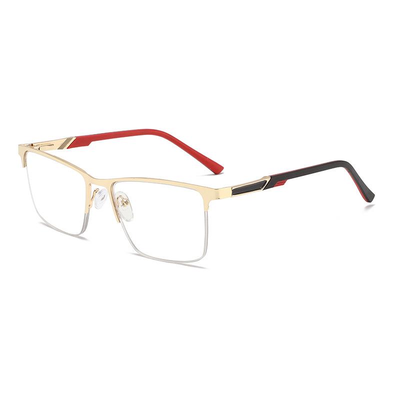 Anti-Blue Reading Glasses, Elderly Fashion Reading Glasses, Metal Men'S Optical Glasses 3066