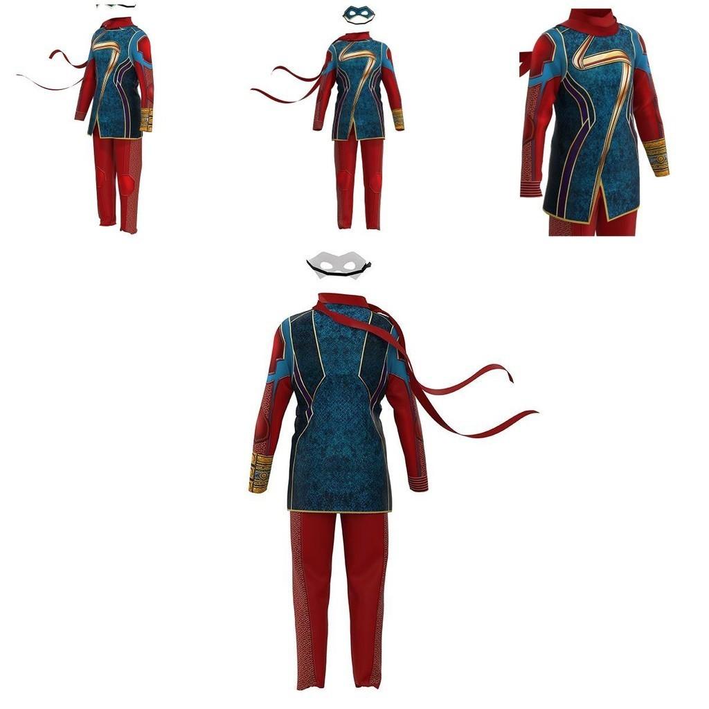 Ms. Marvel Kamala Khan Role Play Costume For Kids And Adults Perfect For Halloween And Comic Con