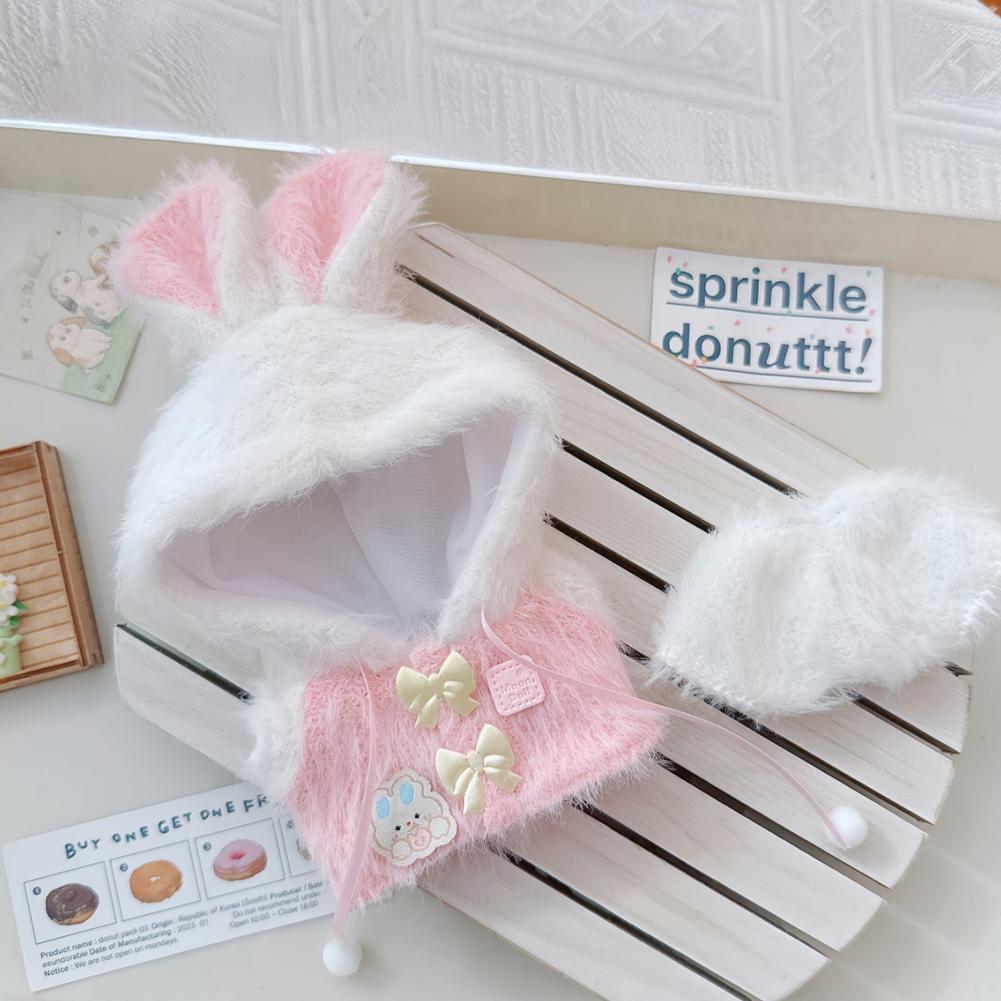 For 17cm Labubu Doll Clothes Fashion Soft Coat Doll Clothes Color Match Pants Dolls Accessories Cute Decoration Little Clothes