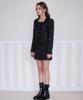 Rose Franz Spangle Pocket Mini Skirt [Black]