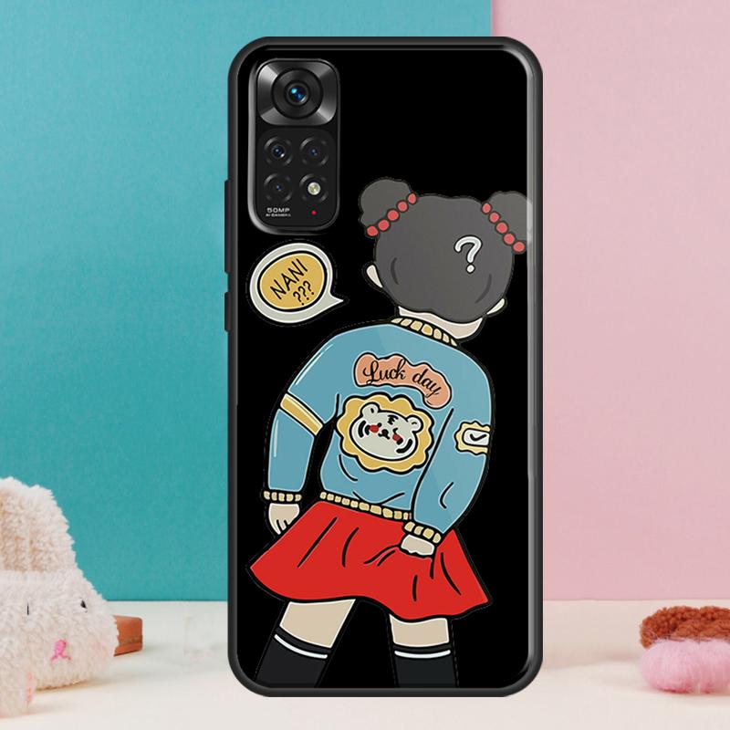 Cartoon Couple Love Boy Girl Case For Xiaomi Redmi Note 14 13 Pro 12 11 9 10 9S 10S 11S 12S Redmi 14C 13C 10C 12C Cover