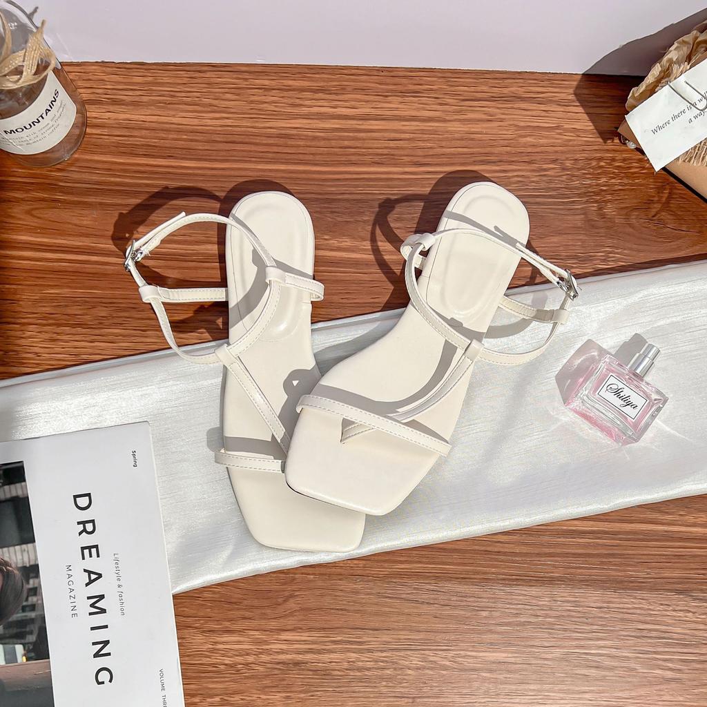 Grape Mother Summer New Thick-soled Thick-heeled Cool Slippers Women Wear High-end Temperament Fairy Style Sandals Women's