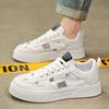 2025 Men's Breathable Canvas Shoes - Summer Fashion, Trendy, Odor-Resistant, Ripped, Wear-Resistant White Skate Sneakers