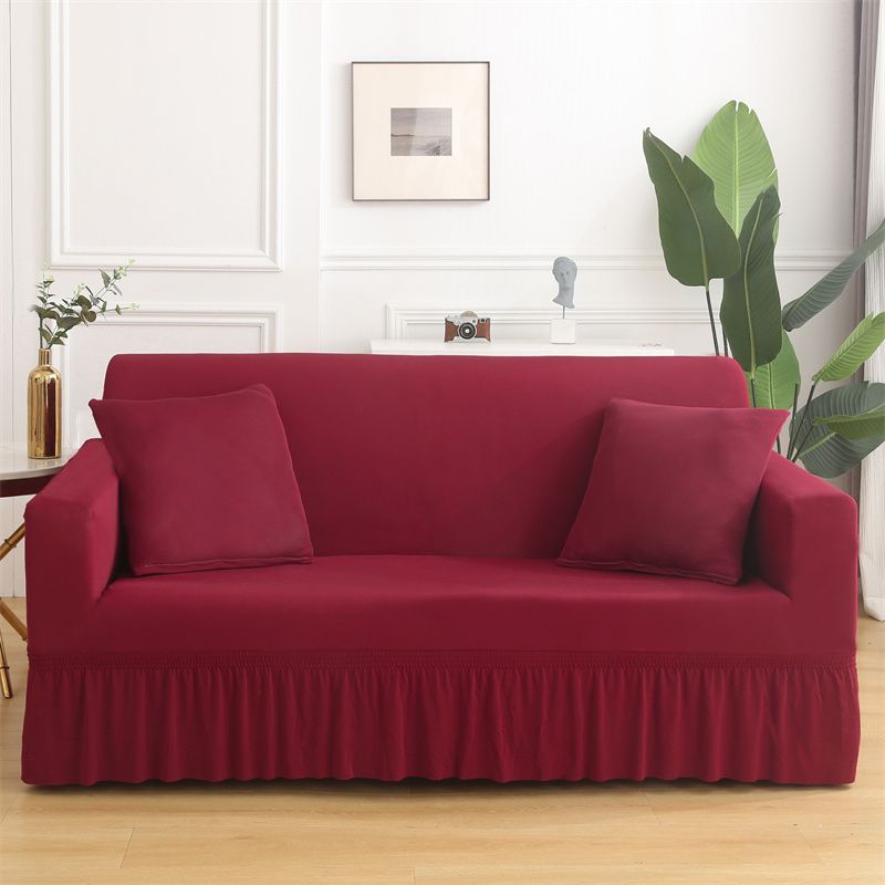 

Нейтральный Универсальный Чехол на Диван Все Включено Полностью Закрывающий Трехместный Тканевый Чехол для Дивана Кожаный Чехол для Офисного Дивана Минималистичный Современный Burgundy Single size S (90-140cm)