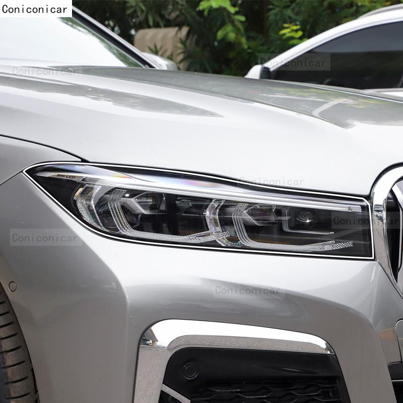 For BMW 7 Series F01 F02 G11 G12 2009- Car Exterior Headlight Anti-scratch Front Lamp Transparent TPU Protective Film