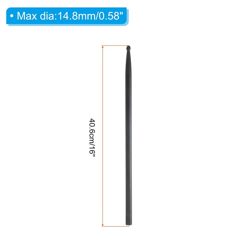 PATIKIL Drumsticks Carbon Fiber Drumsticks 5A Black Adult Drum Instrument Percussion Instrument 1 Pair Non-Slip