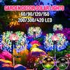 Solar LED Firework Light Solar Garden Lights Outdoor 60-420 LED Firework Beads Waterproof Colorful Lighting DIY Decoration Patio Pathway