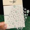Dreamy Garden 3D Pink Floral Nail Art Stickers with Adhesive Backing