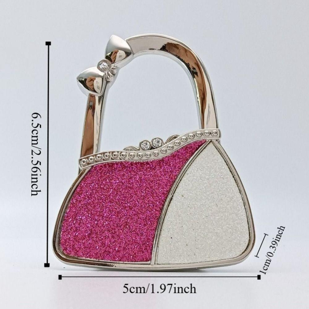 Pretty Foldable Purse Hook for Women Creative Durable Table Hanger Portable Handbag Hook for Table