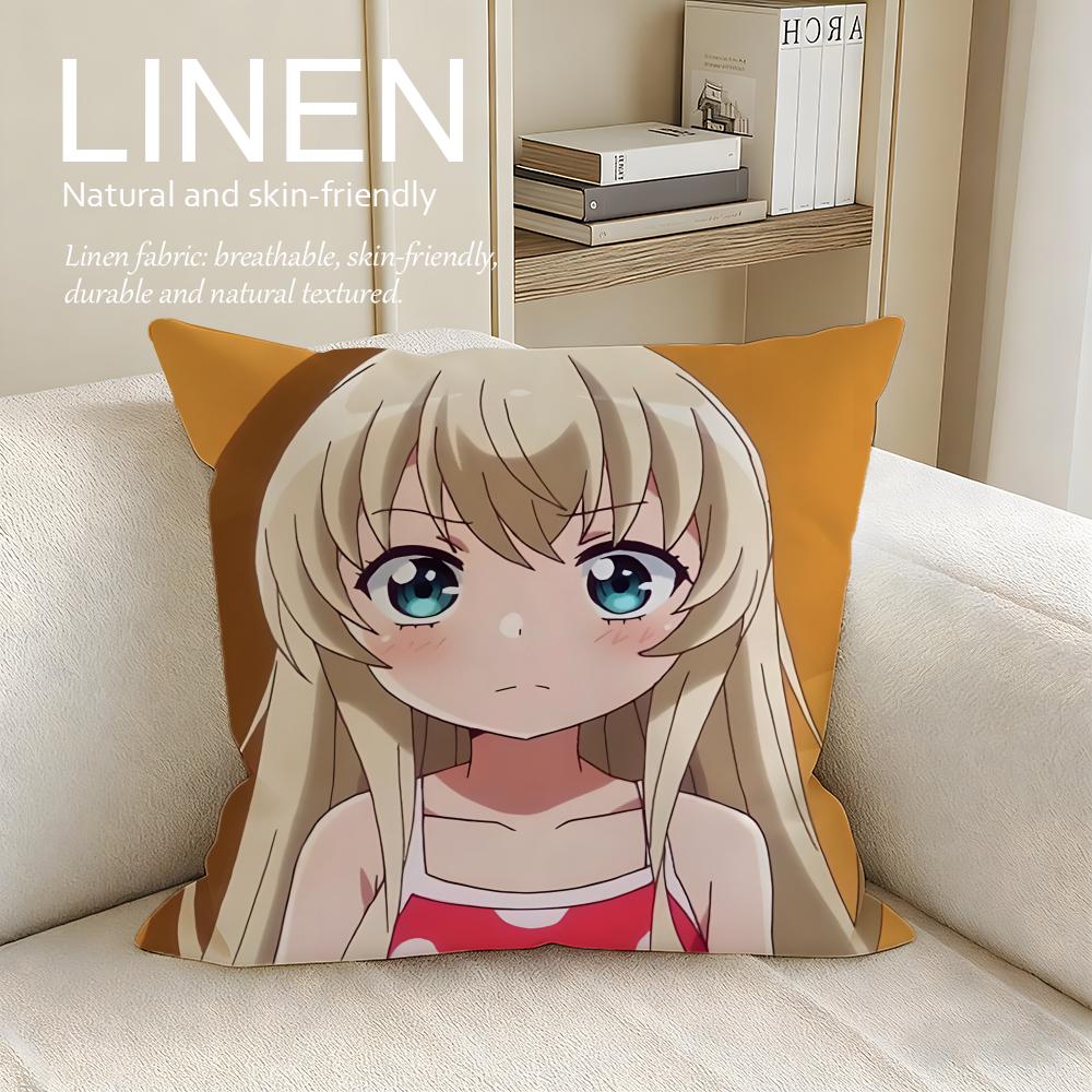 Comedy Uchi no Maid ga Uzasugiru Cushion Cover Pillowcase Set Pcs x x Breathable Washable Sofa Cushion Cover