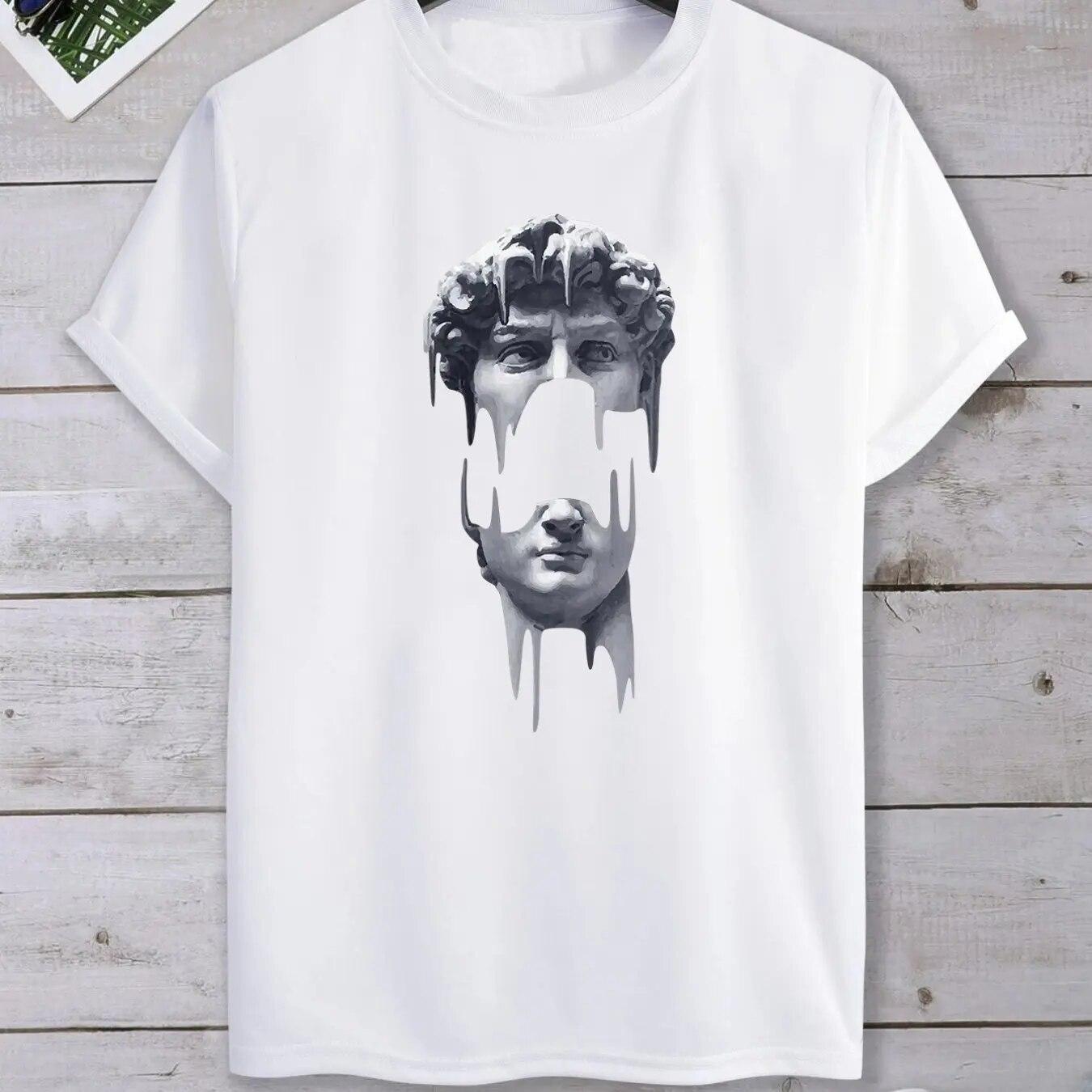 

Футболка унисекс с мультяшным рисунком, повседневная однотонная футболка с круглым вырезом Бестселлеры унисекс 4XL