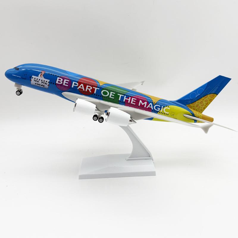 1 Set 1/240 A380 Airlines Series 30cm Airways Resin Model Planes Collectible Desk Accessories Airplane Model Room Decoration