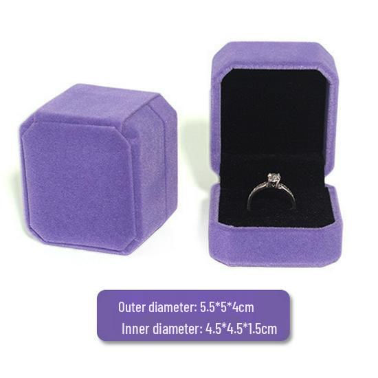 Luxury Velvet Jewelry Storage Box for Rings and Pendants