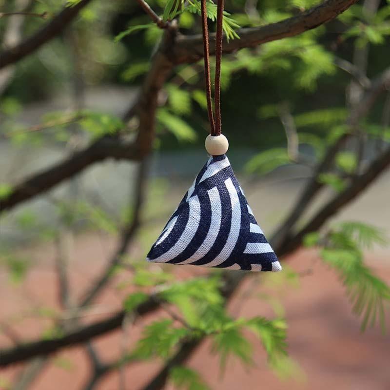 Versatile Handcrafted Zongzi Pendant Sachet With Mugwort For Wardrobes And Cars