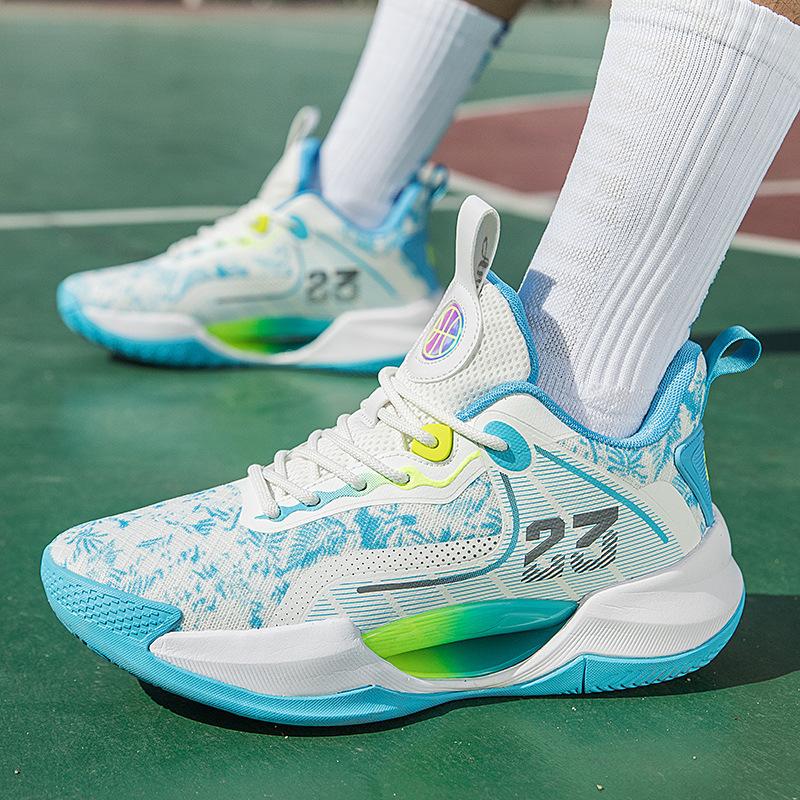 No. 202523 luminous basketball shoes men's actual combat shoes couple sports shoes teenagers, primary and secondary school students, training shoes