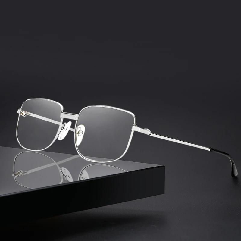 Мужские очки для чтения HD Металлическая оправа Пресбиопические очки Унисекс от 0 до +4 0 Очки Четкое зрение 0