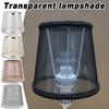 E14/E27 Nordic Style Fabric Transparent  Chandelier Lampshades Art Decor Lamp Shades Bedroom Wall Lamp Cover Clip On/ Meson Type