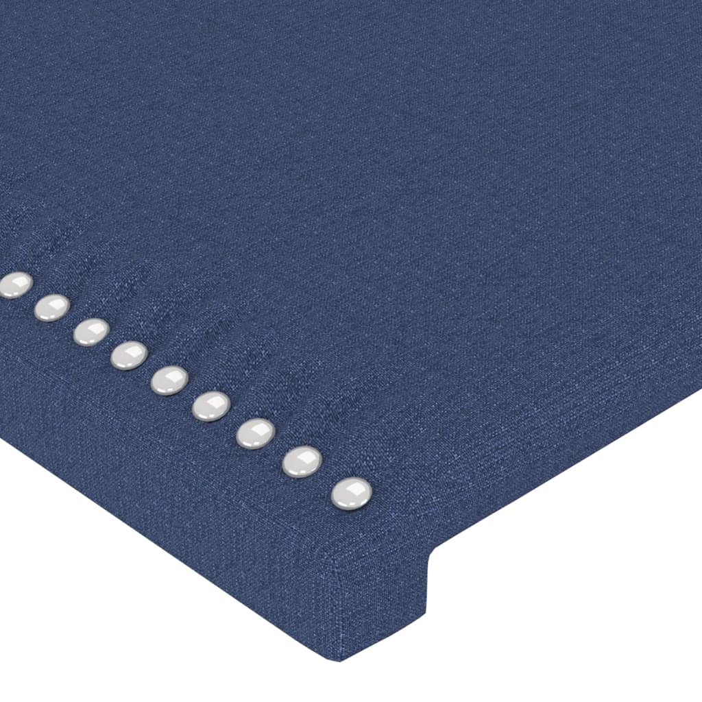 Bed Frame without Mattress Blue 100 x 200 cm Fabric