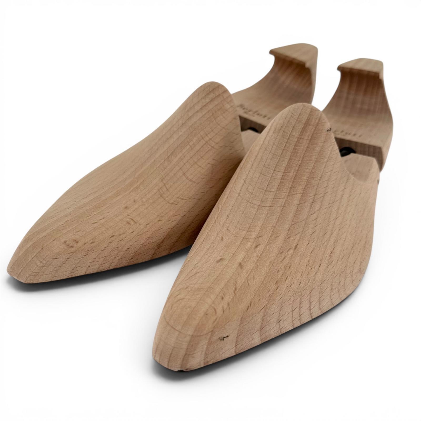Great BERLUTI Shoe tree Logo-engraved shoe trees natural wooden mens 9 Used