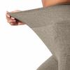 Yogabroek voor dames, hoge taille, effen kleur, geribbelde legging met zijzak, 3D-stijl sportbroek