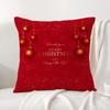 Christmas world Cushion Cover Natural Linen Organic Fabric DoubleSided Printing Sofa Home Decor Breathable Bed Pillow