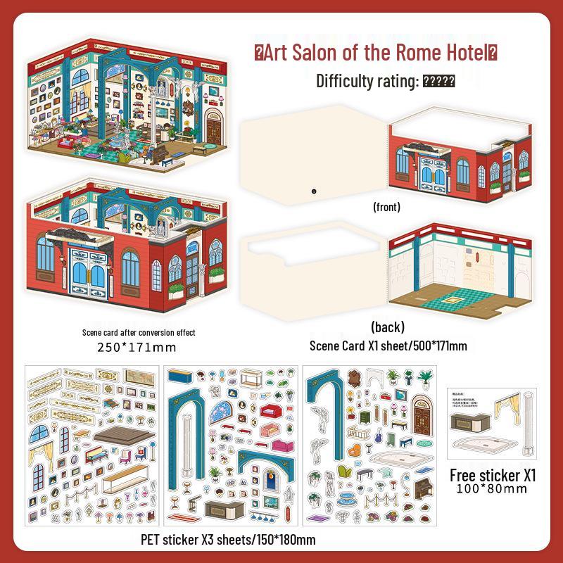 Infeel.Me Miniature Scenery Sticker - 33rd Edition Journal Puzzle Toy