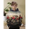 Herbst Cartoon Kreativ Spaß 3D Muster Bequem Sport Freizeit Langarm Kapuzenpullover Kinder Locker Vielseitig Taschenlos Kapuzenpullover