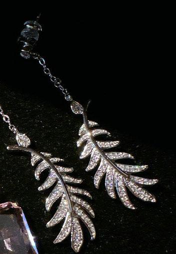 Náušnice Princezna Mořská Panna Mušle Drahokam, Papalacha, Pozlacené 18K Zlatem, Růžové Horké Růžové Zirkony s Velkým Karátem