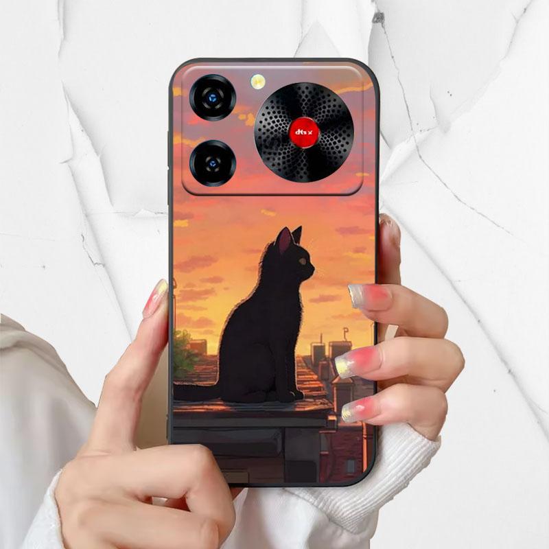Cartoon Astronaut Phone Case For ZTE Nubia Music Cover Soft TPU Protective Shell For Nubia Music Cases Z2353 Black Silicone Capa