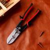 Sheet Metal Crimper Heavy Duty 5-Cutter Bender Downspouts Crimper Gutter Hand Tools for Stove Pipes Ductworks Electrical System