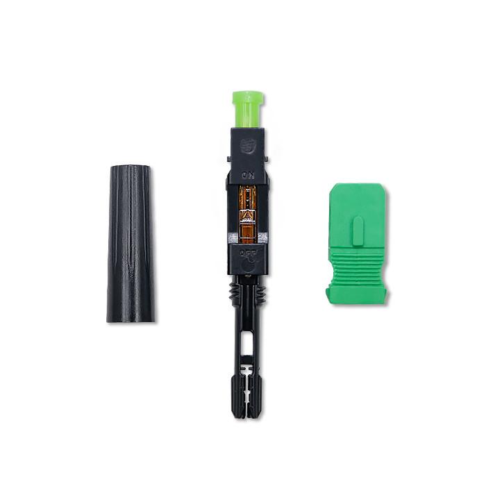 Qoltec SC/APC Fiber Optic Quick Connector | Singlemode | 3.0mm