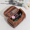 Men's Large Capacity PU Waterproof Toiletry Bag for Business & Travel