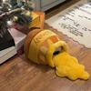 Calda Tana in Peluche Winnie the Pooh con Vasetto di Miele per Gatti e Cani - Design Carino Semi-Chiuso