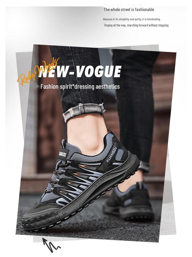 Men's Breathable Non-Slip Wear-Resistant Casual Outdoor Work Shoes