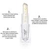 3pcs Clear Gold Foil Flower Color Changing Lipstick Set Moisturizing Long-Lasting Hydrating Magic Temperature Color Shift Lip Balm Gloss for Women