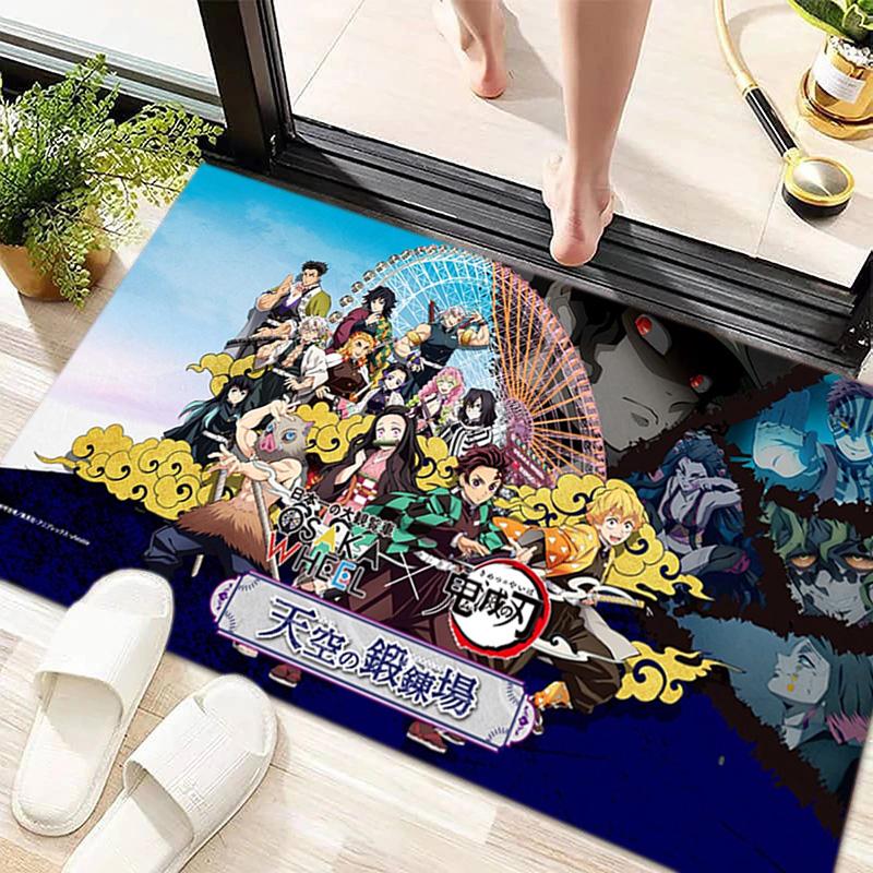 Japanese manga artist Koyoharu Gotouge's Demon Slayer carpet is suitable for living room and bedroom doormats office balcony decorative rugs H9