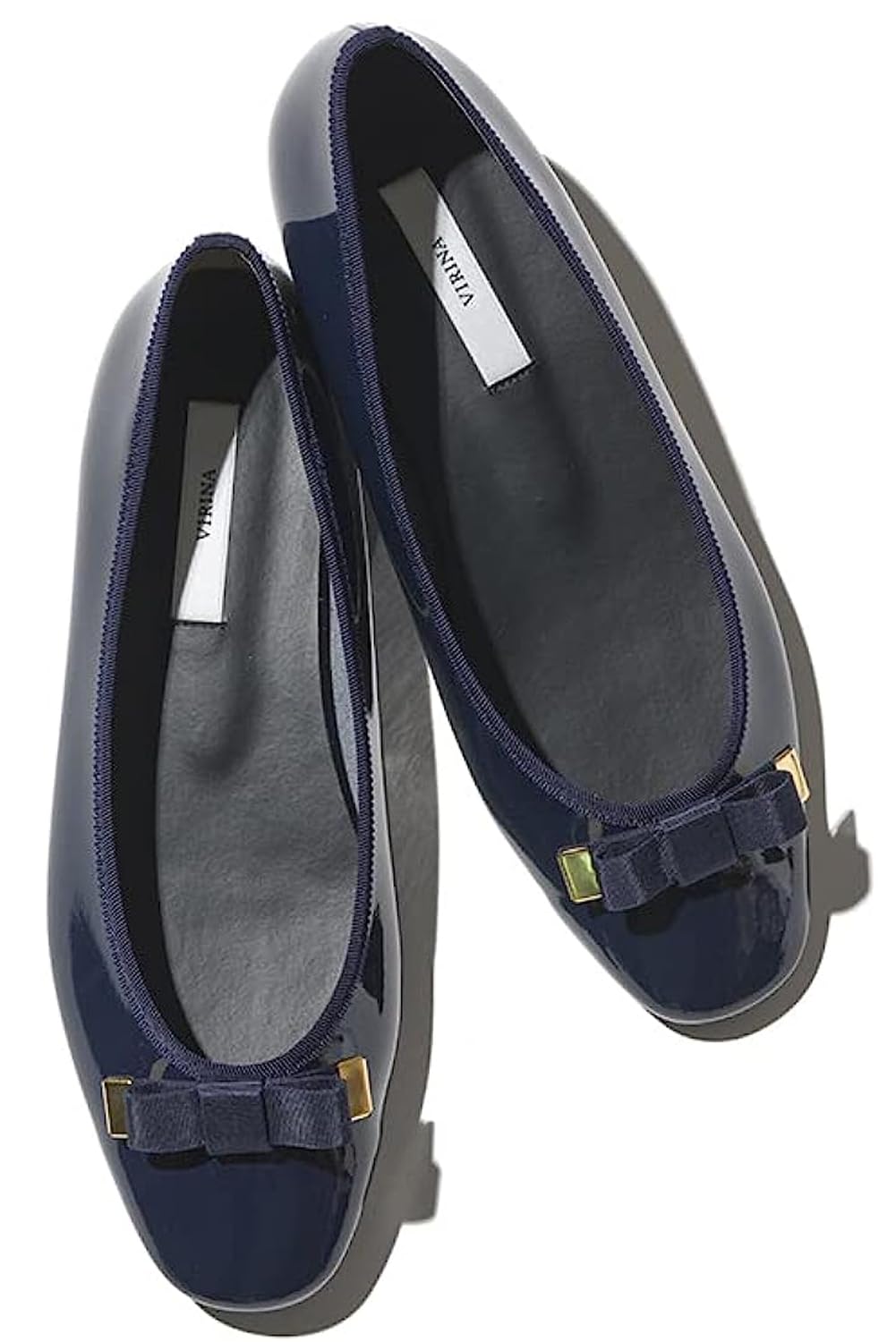 

VIRINA Балетки Сделано из лакированной кожи Водоотталкивающие с подушечками из пены с памятью Квадратный носок Анна Квадрат Включает размер Женские балетки, Япония, Кожа, Блеск, Водоотталкивающие,