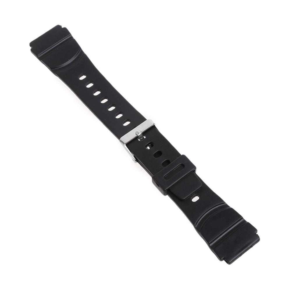 Buy Men Silicone Rubber Watch Strap Band Deployment Buckle Waterproof