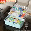 NEW Large Household Storage Box with Handle Medicine Box Moisture-proof Dustproof Grocery Multilayer Storage Box Home Storage
