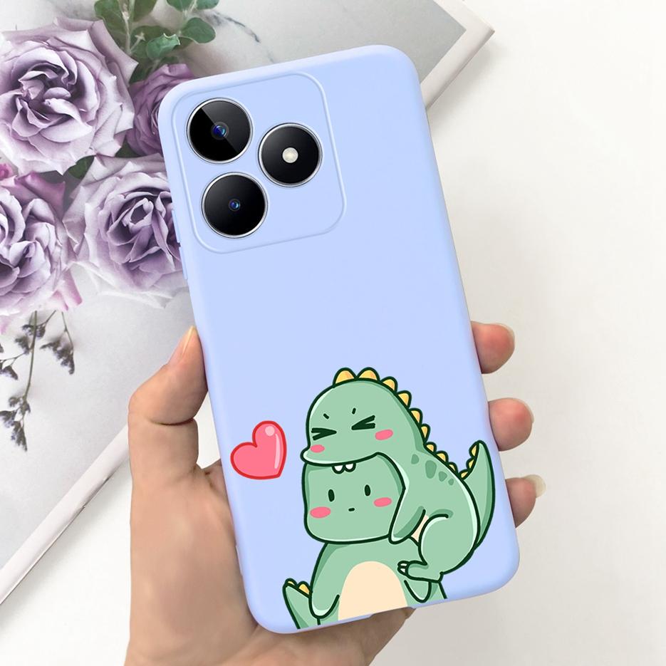 For Realme C51 Case RMX3830 Cute Astronauts Cartoon Cover Soft Silicone Phone Case For Realme C53 C 51 RealmeC51 RealmeC53 Shell
