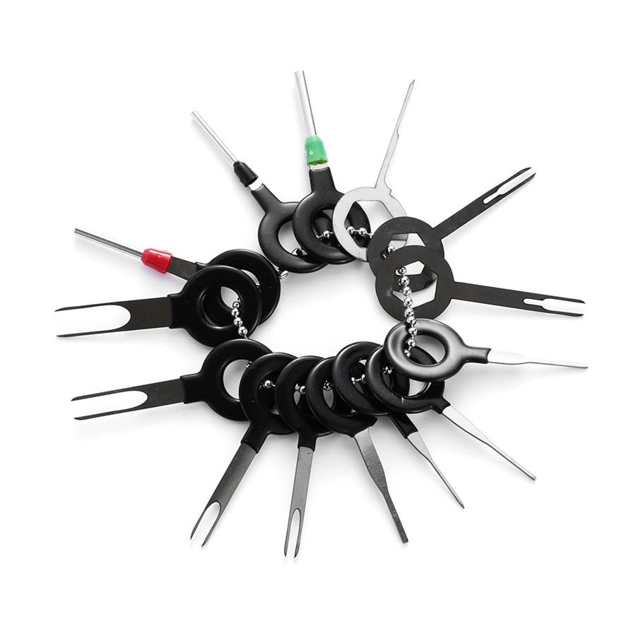 14 Pcs/Set ATV Scooter Wiring Terminal Connector Pin Extractor Puller Repair Kit