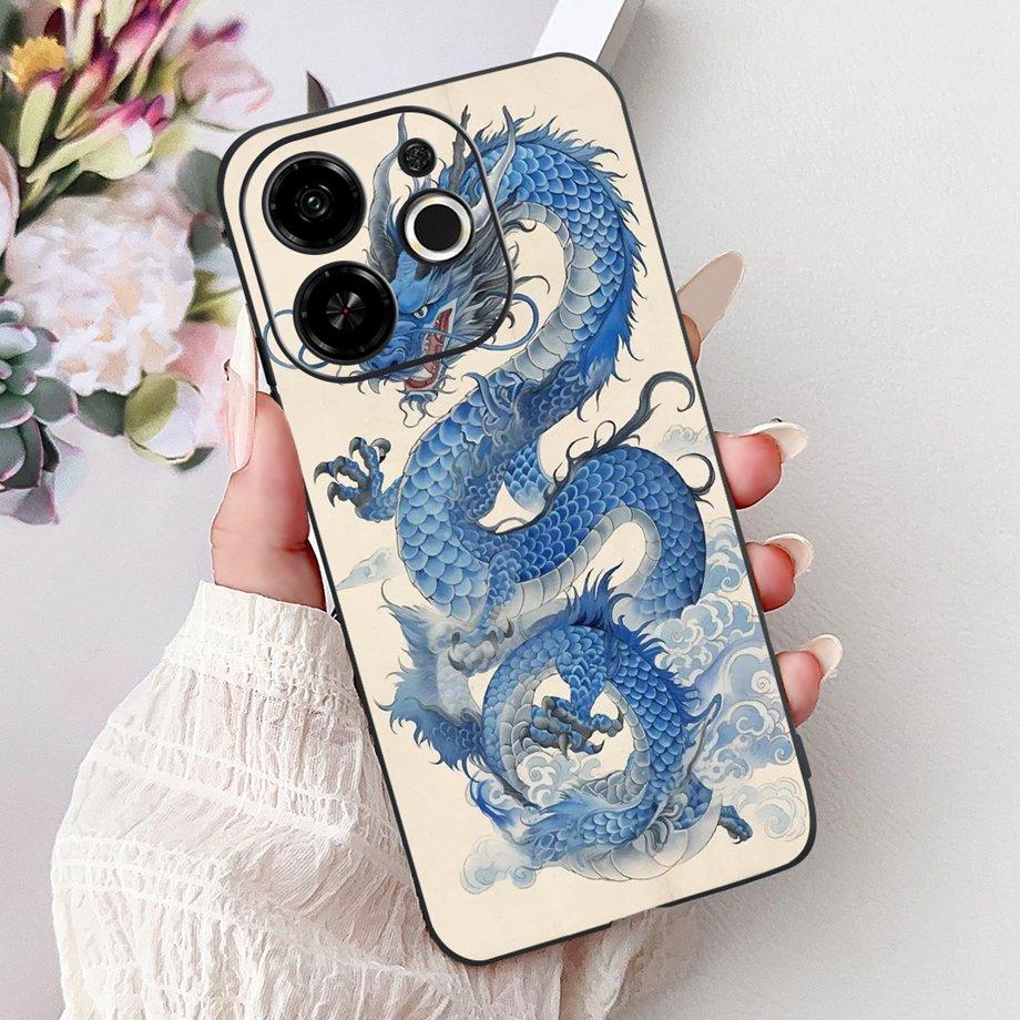 For Tecno Spark 30 30c 30 Pro 4G Spark 30c 5G Case Cute Animals Tiger Lion Dragon Cartoon Cover On Pop 9 5G Soft Silicone Coque