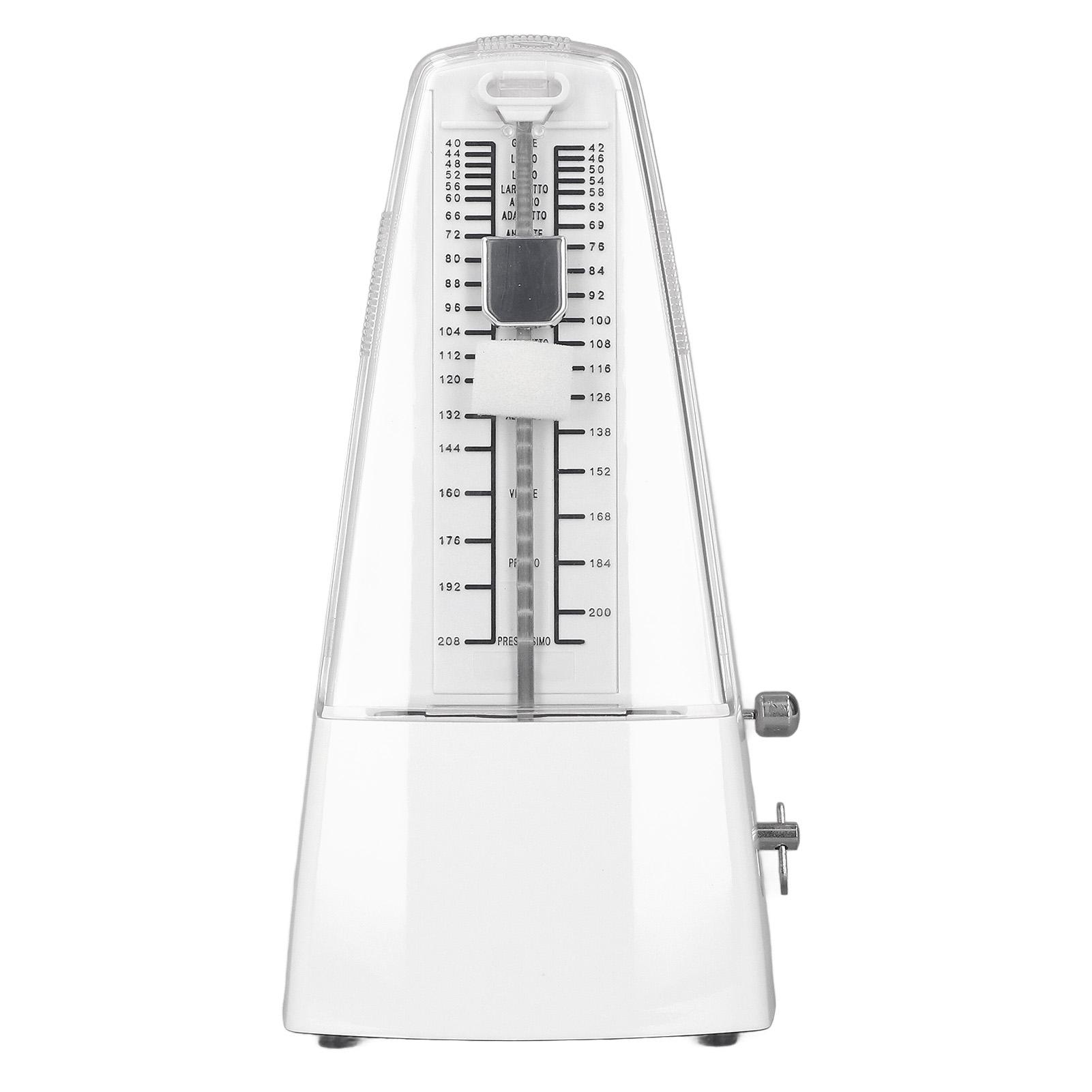 Painter White Mechanical Metronome High Precision Universal Piano Metronome For Guitar Violin Drums And Other Musical Instruments