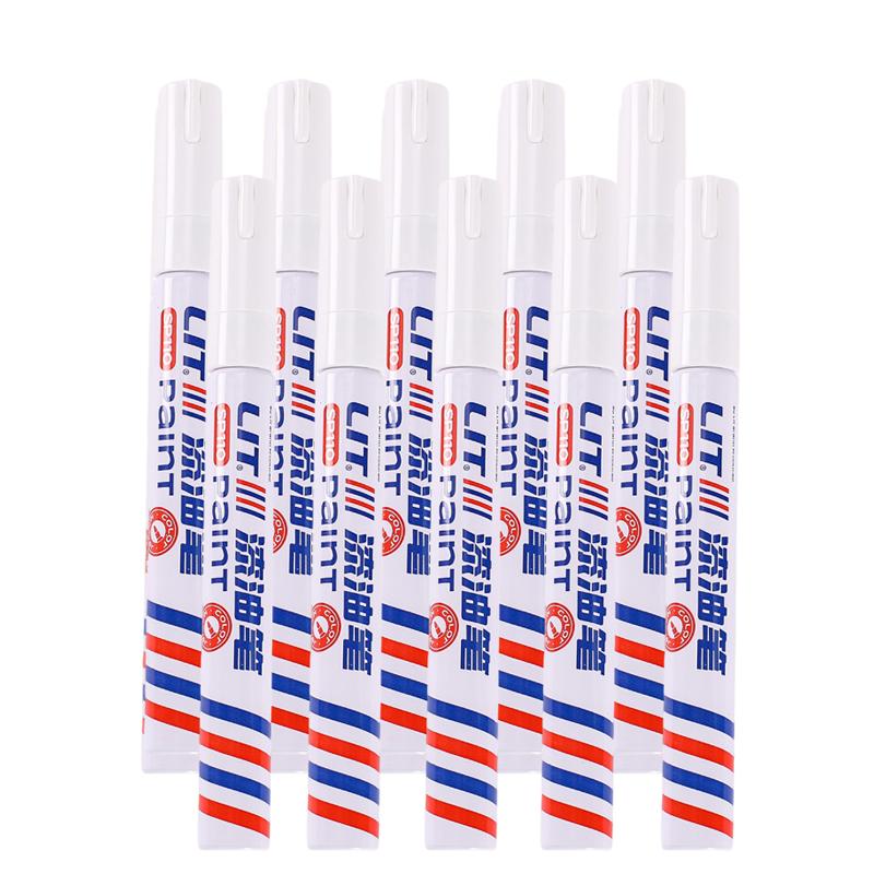1/8/12Pcs Colored Permanent Paint Pen Colorful Tire White Markers Rubber Car Tyre Tread Markers Pens Waterproof for Metal Rocks