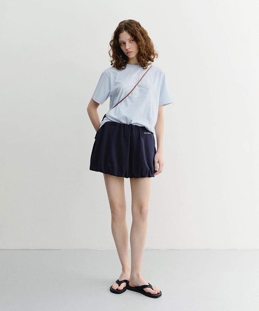 Deonseuteu Mini Volumed Skirt_Udsk6B228_Navy