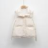 Autumn and Winter New Simple Down Jacket Women's Vest Short Stand-up Collar Vest Outer Wear Vest Jacket